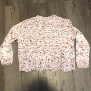 Pink and white sweater